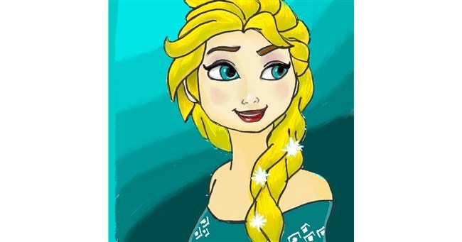 Drawing of Elsa (Disney) by 👽mint