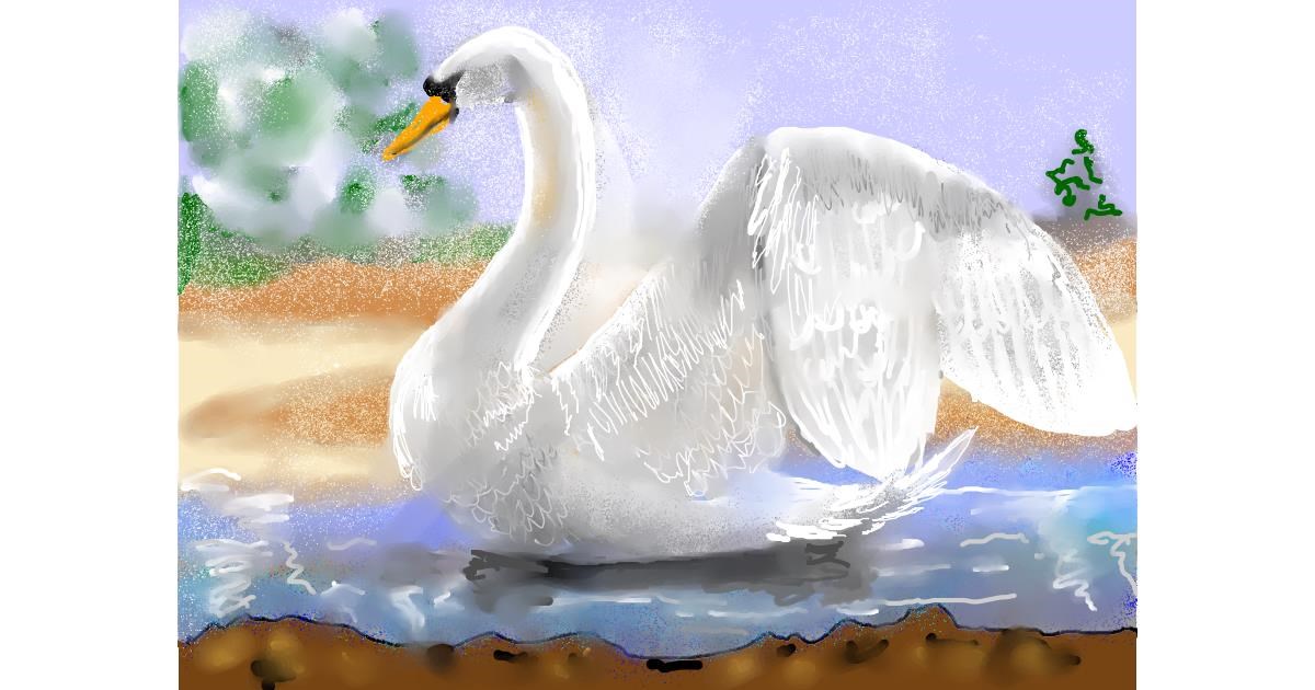 Drawing of Swan by SAM AKA MARGARET 🙄