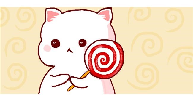 Drawing of Lollipop by Oli