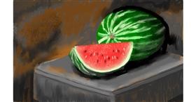 Drawing of Watermelon by SAM AKA MARGARET 🙄