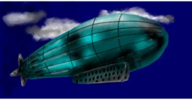 Drawing of Zeppelin by Eclat de Lune