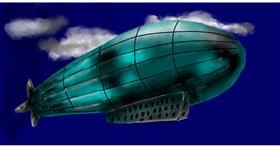 Zeppelin-Zeichnung von Eclat de Lune
