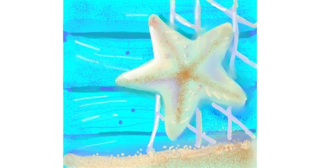 Drawing of Starfish by Ja