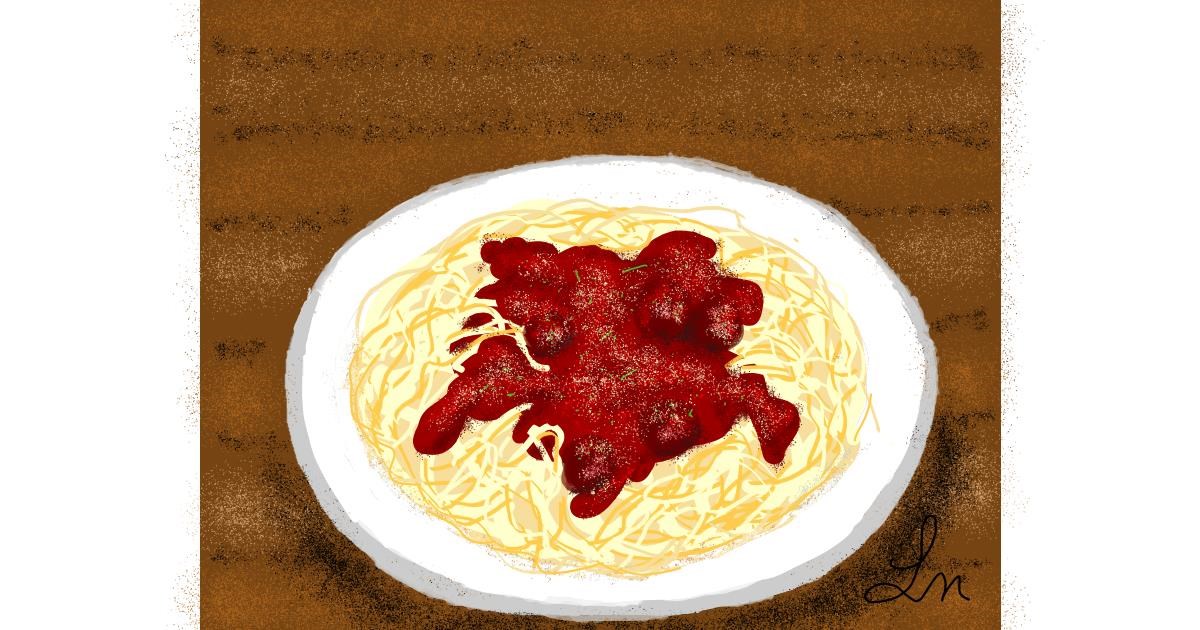 Drawing of Spaghetti by Nonuvyrbiznis - Drawize Gallery!