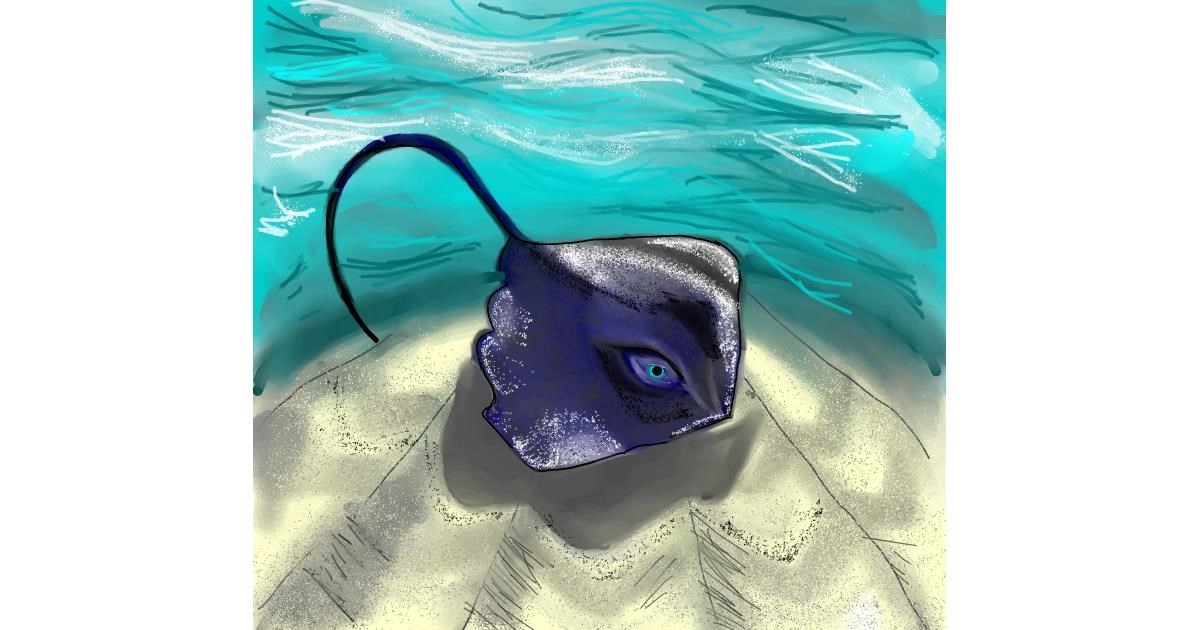 Drawing of Stingray by Gzell