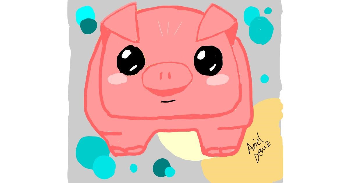 Drawing of Pig by ArielDeniz 