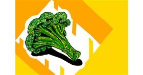 Drawing of Broccoli by RONANONANONANONANNOANANON