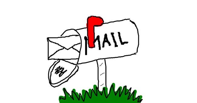 Drawing of Mailbox by Kaila