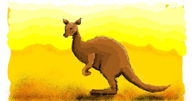 Känguru-Zeichnung von Paranoia