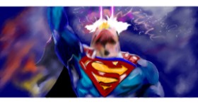 Drawing of Superman by Çhåching
