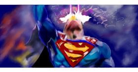 Drawing of Superman by Chaching