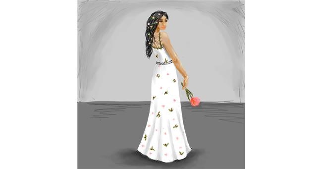 Drawing of Dress by Andromeda