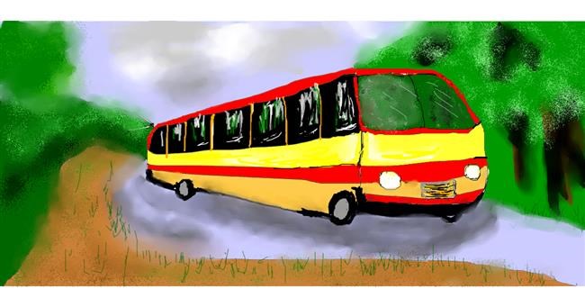 Drawing of Bus by Soraya