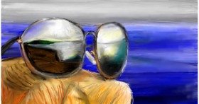 Drawing of Sunglasses by Mia
