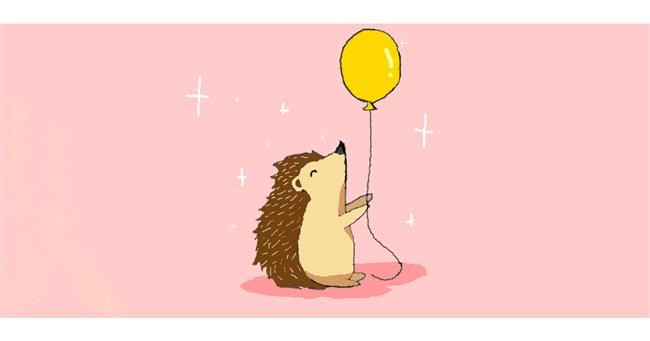 Drawing of Hedgehog by Strider
