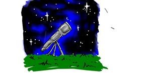 Drawing of Telescope by Kitty