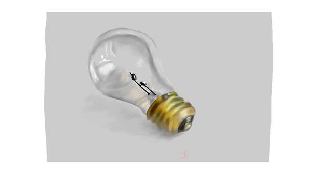 Drawing of Light bulb by Sara