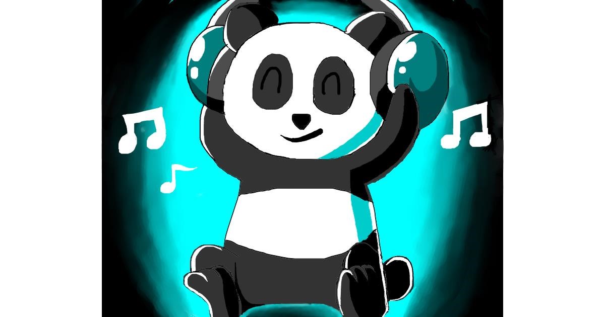 Drawing of Panda by Freny