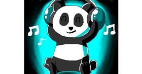 Drawing of Panda by Freny