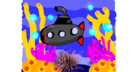 Drawing of Submarine by Lori