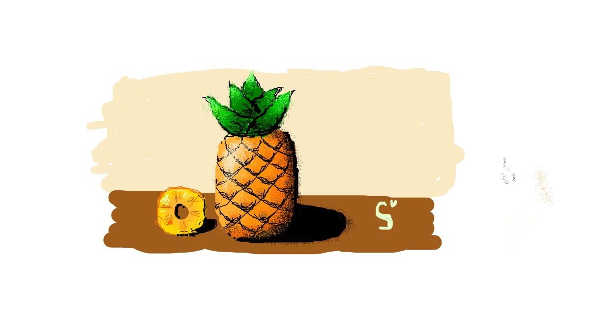 Drawing of Pineapple by ARTnas aira