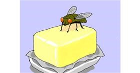 Drawing of Butterfly by Ep