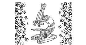 Drawing of Microscope by Mostafa