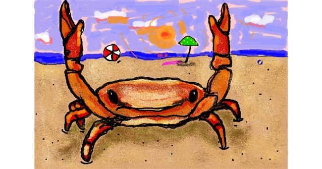 Drawing of Crab by ❀𝓜𝓪𝓻𝓲❀