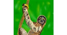 Drawing of Sloth by Joze