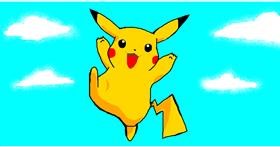 Drawing of Pikachu by ken