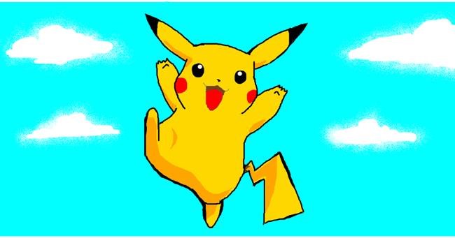 Drawing of Pikachu by ken
