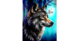 Wolf-Zeichnung von Яandi