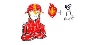 Drawing of Firefighter by VoltronIsCoolIGuess