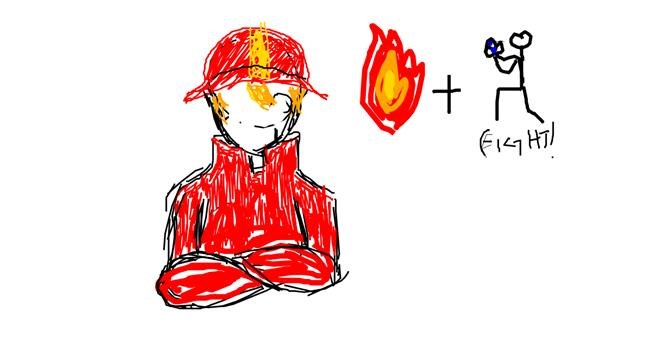 Drawing of Firefighter by VoltronIsCoolIGuess