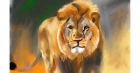 Drawing of Lion by Herbert
