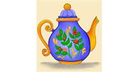 Drawing of Teapot by GreyhoundMama