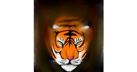 Drawing of Tiger by Put3
