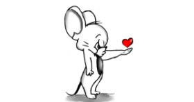 Drawing of Jerry (Tom & Jerry) by Sala