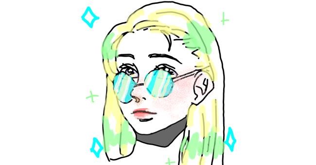 Drawing of Sunglasses by Hi