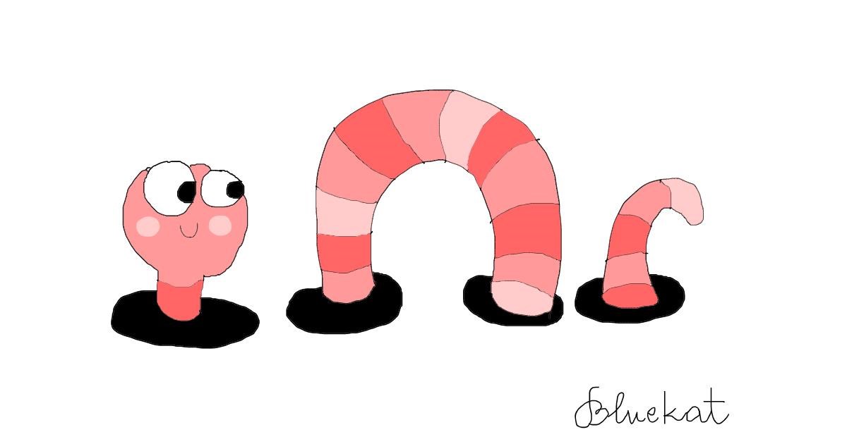 Drawing of Worm by kat