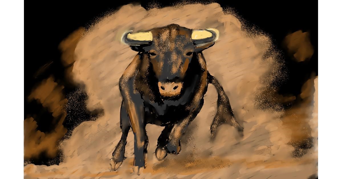 Drawing of Bull by SAM AKA MARGARET 🙄