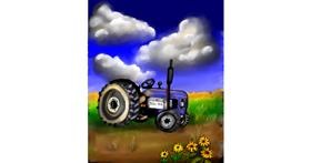 Drawing of Tractor by Leah