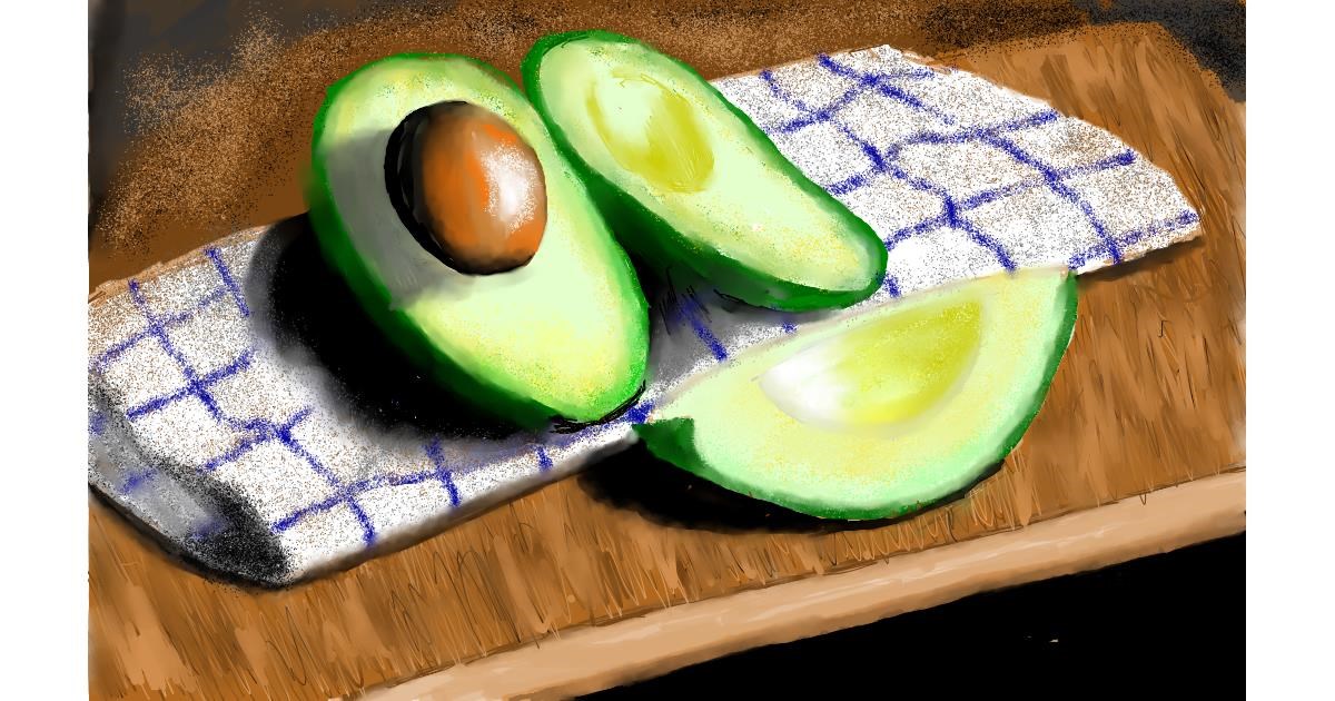 Drawing of Avocado by SAM AKA MARGARET 🙄