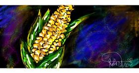 Drawing of Corn by Radia
