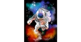 Drawing of Astronaut by Vinci