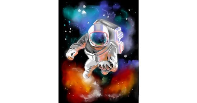 Drawing of Astronaut by ⋆su⋆vinci彡