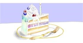Drawing of Cake by Kim
