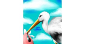 Drawing of Stork by 🌌Mom💕E🌌