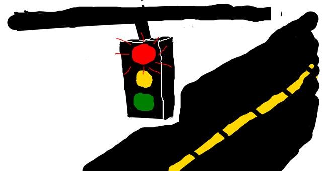 Drawing of Traffic light by LavenderKiller