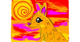 Drawing of Kangaroo by Mrs.k unicorn≤3